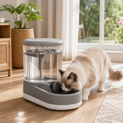 3.8L Pet Water Dispenser – Elegant Gray