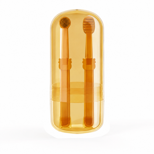 Soft Pet Toothbrush Set with Storage Case