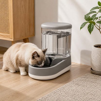 3.8L Pet Water Dispenser – Elegant Gray