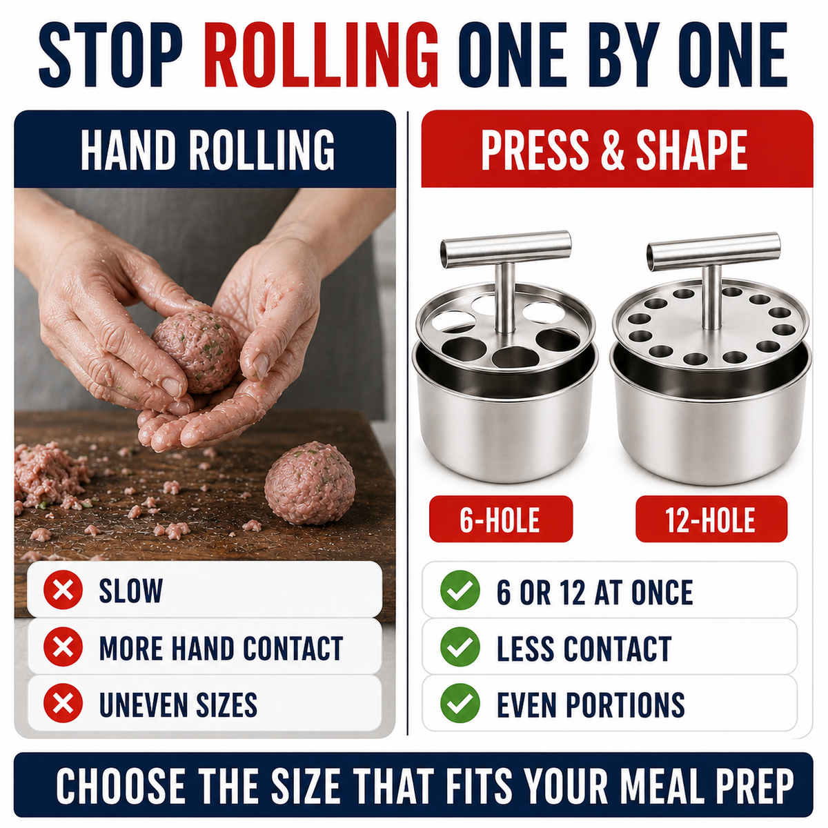 🎉Buy More Get More Free🔥Stainless Steel Meatball Press