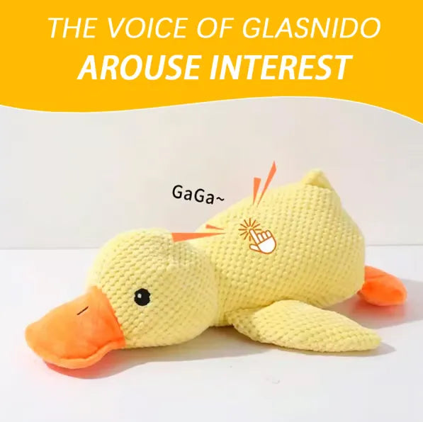 Quacking Crinkle Duck Comfort Calming Toy for Dog Separation Anxiety Proper Relief