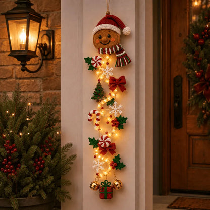 ⏳ Last Day 38% OFF – 🎄 Light-Up Christmas Door Hanger | Features 6 festive illuminated designs that cast a warm glow, combining 3D detailing with a space-saving vertical profile ✨