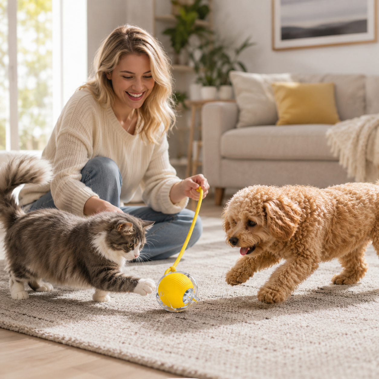 Avoidance Pet Toy Ball with 3 Speed Modes